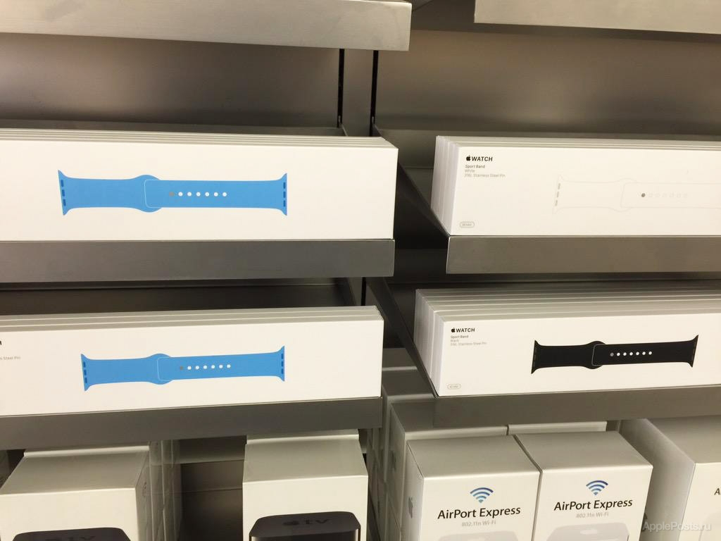 Apple начала продажи ремешков для Apple Watch в розничных магазинах