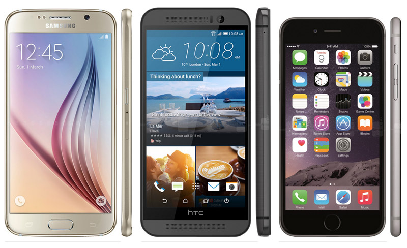 iPhone 6 против Samsung Galaxy S6 и HTC One M9: сравнение производительности