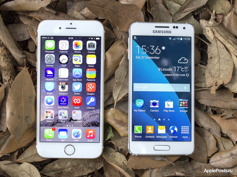 iPhone 6 и Samsung Galaxy Alpha вышли в лидеры российского рейтинга смартфонов