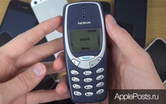 iPhone 6 и Nokia 3310 сравнили по прочности