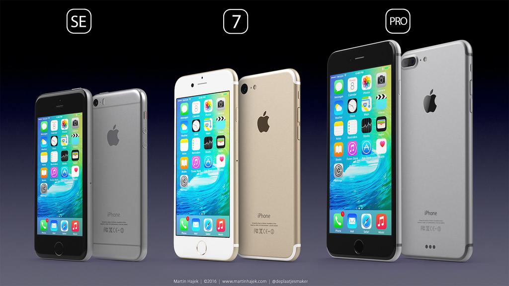 Представлен концепт iPhone Pro, iPhone 7 и iPhone SE на основе последних утечек