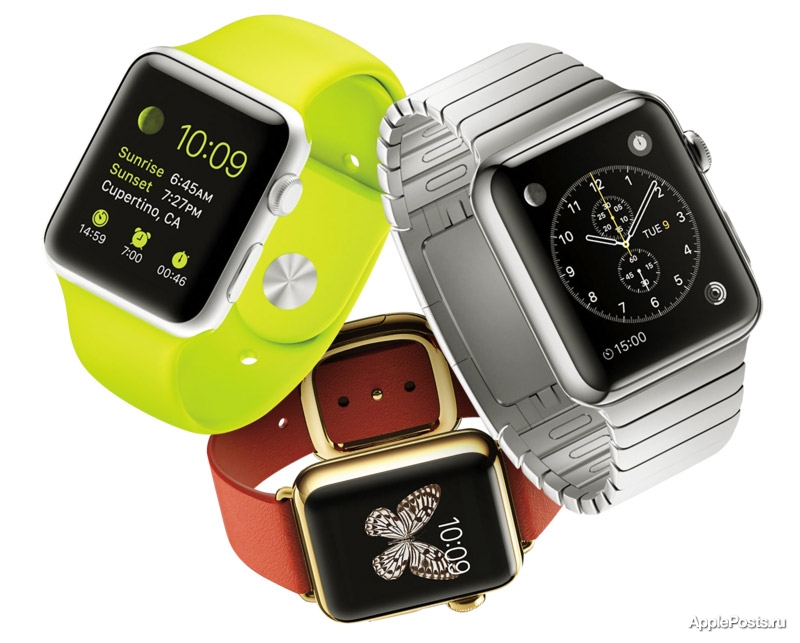 Массовое производство смарт-часов Apple Watch начнется в январе