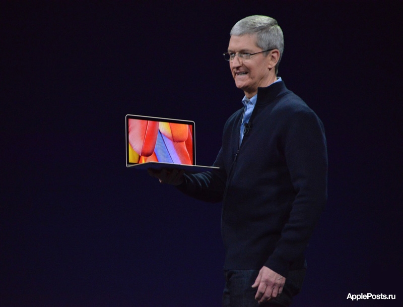 Apple официально представила 12-дюймовый MacBook с дисплеем Retina