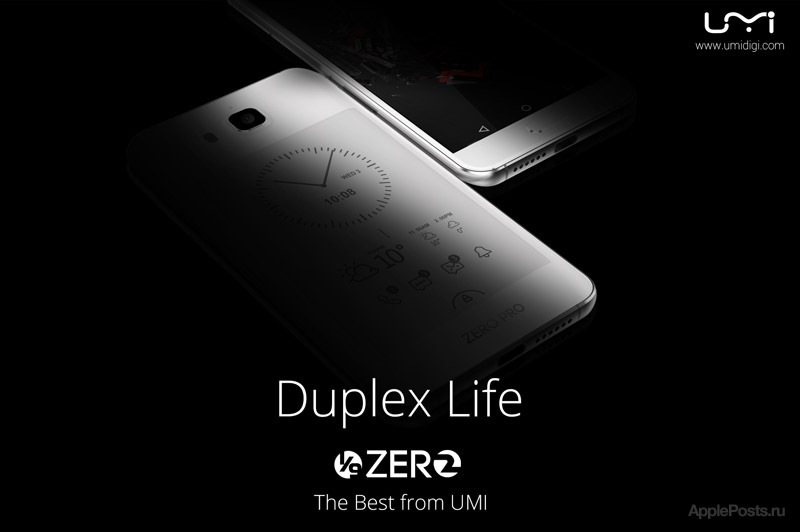Смартфон UMi Zero 2 оснастят вторым дисплеем E Ink, как у YotaPhone 2