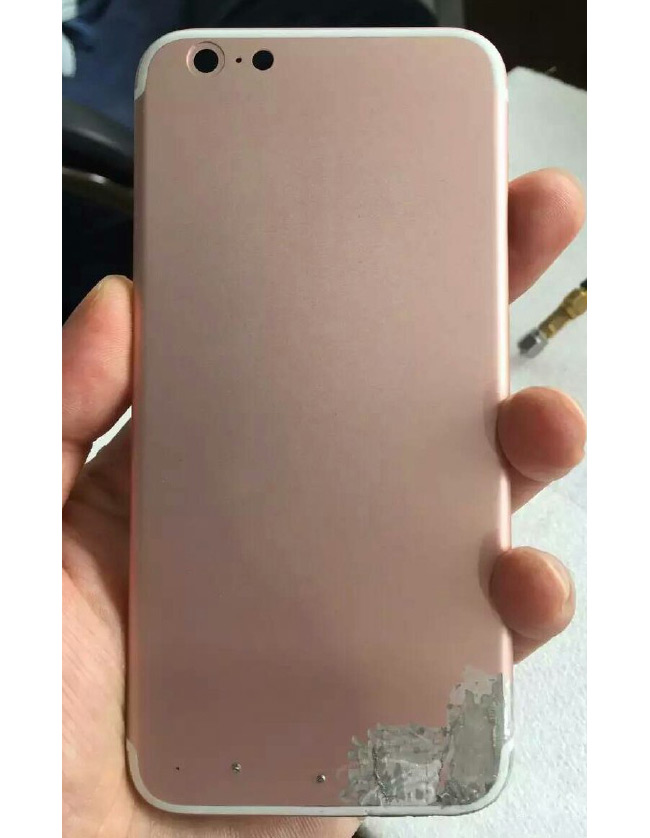 Сотрудник Foxconn опубликовал фотографию корпуса iPhone 7 в цвете «розовое золото»