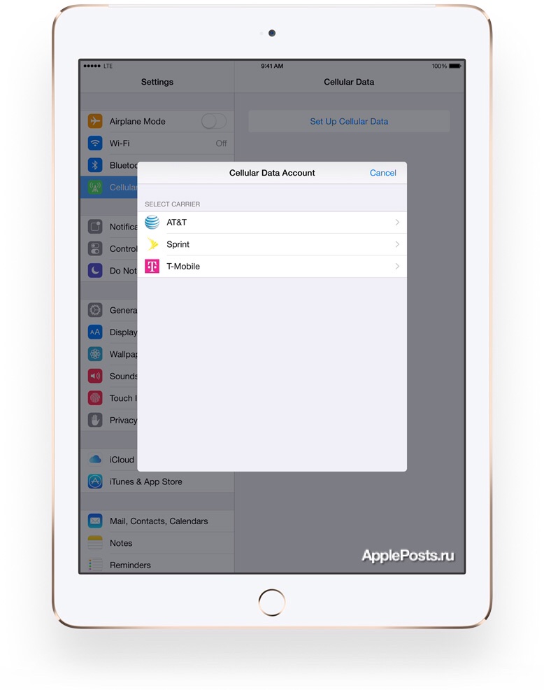 AT&T заявила, что будет блокировать SIM-карту Apple в новых iPad после активации