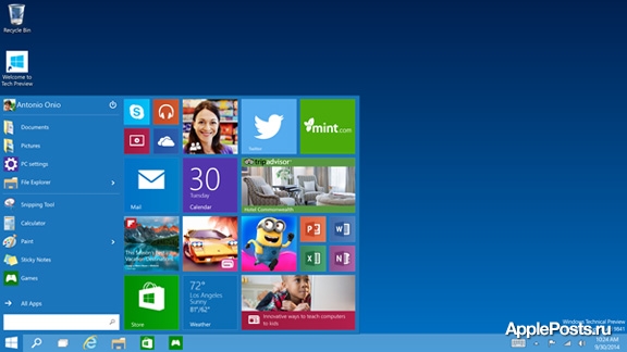 Microsoft: превью Windows 10 за две недели скачали более миллиона человек