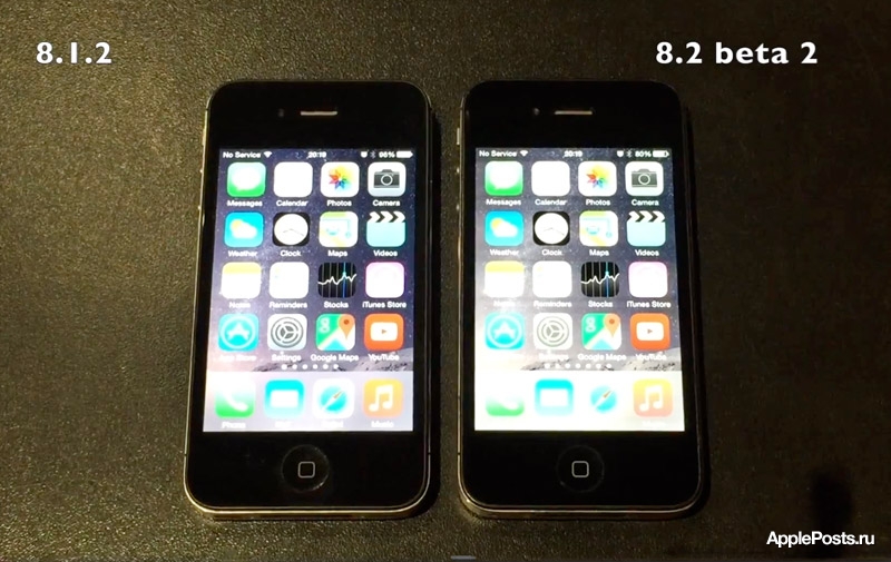 Apple оптимизировала «восьмерку»: iOS 8.2 beta работает быстрее iOS 8.1.2 в большинстве приложений