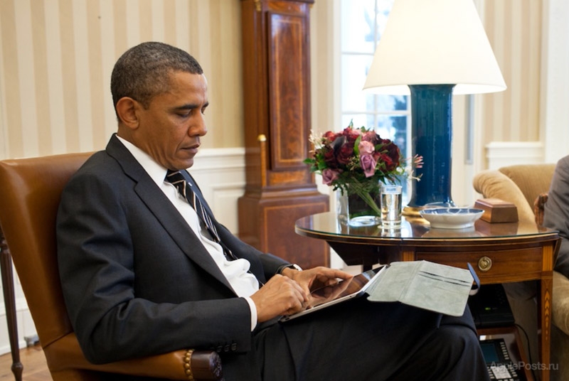 Барак Обама написал свой первый твит с iPhone