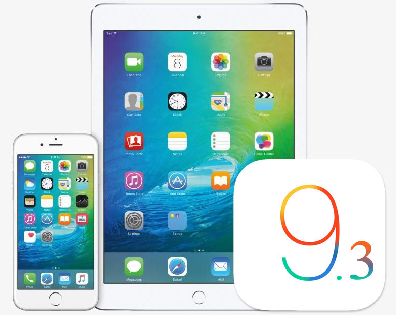 Apple выпустила первую бета-версию iOS 9.3 для iPhone, iPad и iPod touch