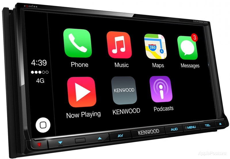Kenwood начала продажи собственных мультимедийных систем с поддержкой Apple CarPlay