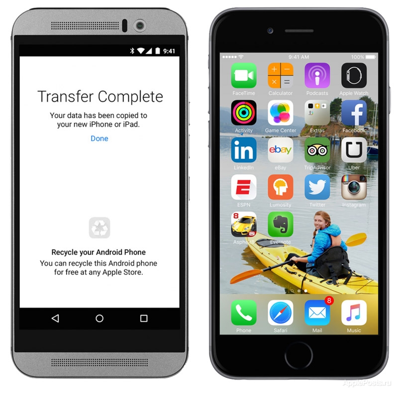 Apple анонсировала Android-приложение «Move to iOS», которое упрощает переход на iPhone